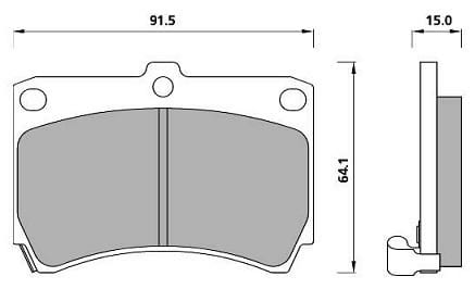 PREMIUM BRAKE PAD SET (4)
