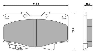 PREMIUM BRAKE PAD SET (4)