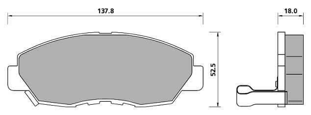 PREMIUM BRAKE PAD SET (4)
