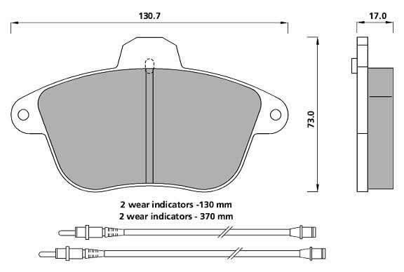 ECONOMY BRAKE PAD SET (4)