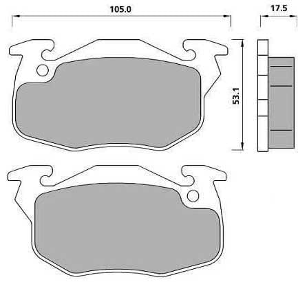 PREMIUM BRAKE PAD SET (4)
