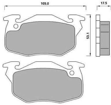 PREMIUM BRAKE PAD SET (4)