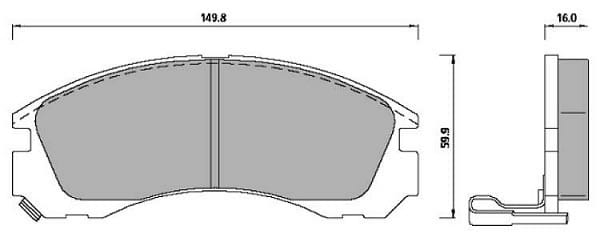PREMIUM BRAKE PAD SET (4)