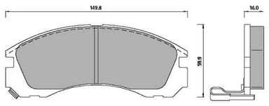 PREMIUM BRAKE PAD SET (4)