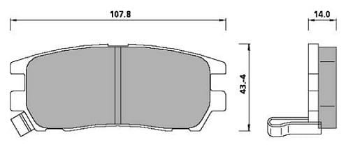 FERODO BRAKE PAD SET (4)