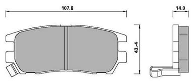 FERODO BRAKE PAD SET (4)
