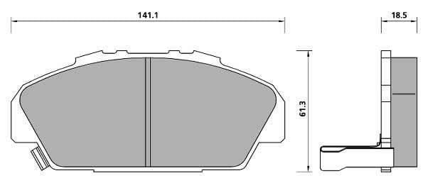 PREMIUM BRAKE PAD SET (4)