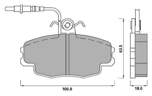 PREMIUM BRAKE PAD SET (4)