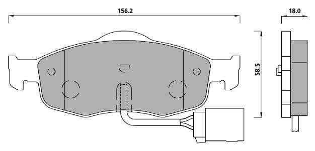 PREMIUM BRAKE PAD SET (4)