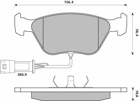 PREMIUM BRAKE PAD SET (4)
