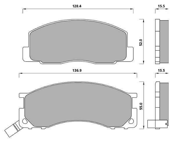 FERODO BRAKE PAD SET (4)