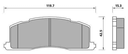 FERODO BRAKE PAD SET (4)
