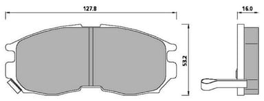 PREMIUM BRAKE PAD SET (4)