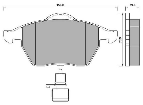 PREMIUM BRAKE PAD SET (4)