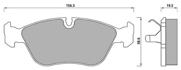 FERODO BRAKE PAD SET (4)