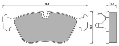 FERODO BRAKE PAD SET (4)