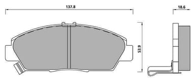 PREMIUM BRAKE PAD SET (4)