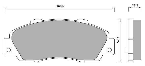 PREMIUM BRAKE PAD SET (4)