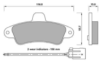 PREMIUM BRAKE PAD SET (4)