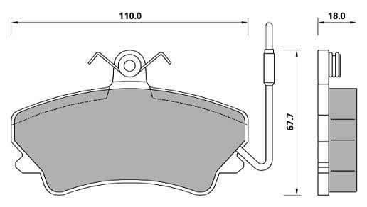 PREMIUM BRAKE PAD SET (4)