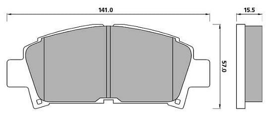 PREMIUM BRAKE PAD SET (4)
