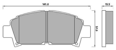 PREMIUM BRAKE PAD SET (4)