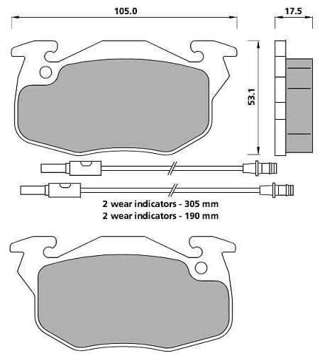 PREMIUM BRAKE PAD SET (4)