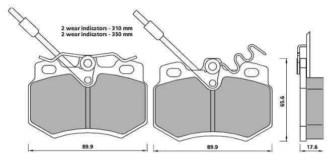 PREMIUM BRAKE PAD SET (4)