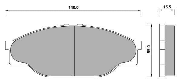 PREMIUM BRAKE PAD SET (4)