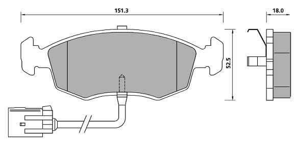PREMIUM BRAKE PAD SET (4)