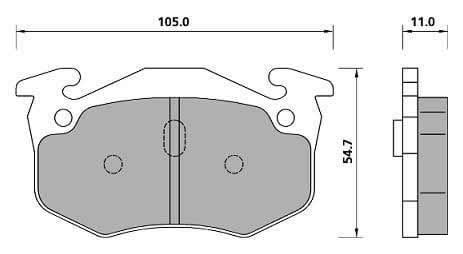 PREMIUM BRAKE PAD SET (4)