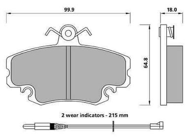 PREMIUM BRAKE PAD SET (4)