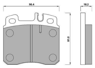 PREMIUM BRAKE PAD SET (4)
