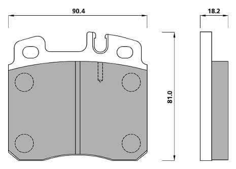 PREMIUM BRAKE PAD SET (4)