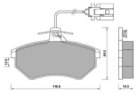 PREMIUM BRAKE PAD SET (4)