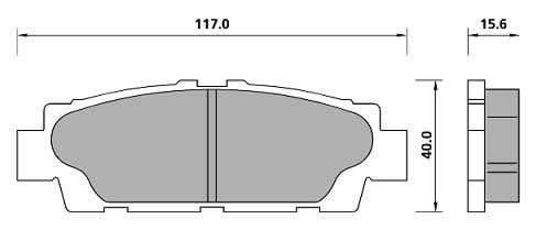 PREMIUM BRAKE PAD SET (4)