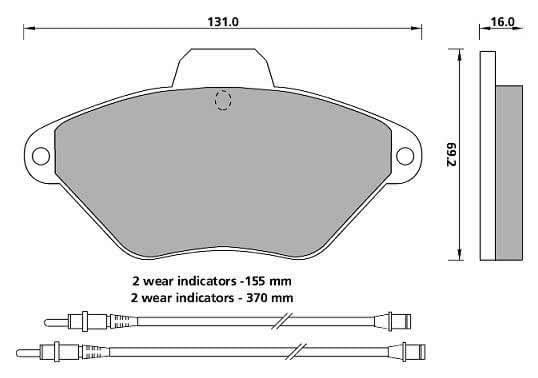 PREMIUM BRAKE PAD SET (4)