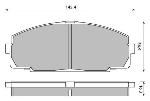 FERODO BRAKE PAD SET (4)