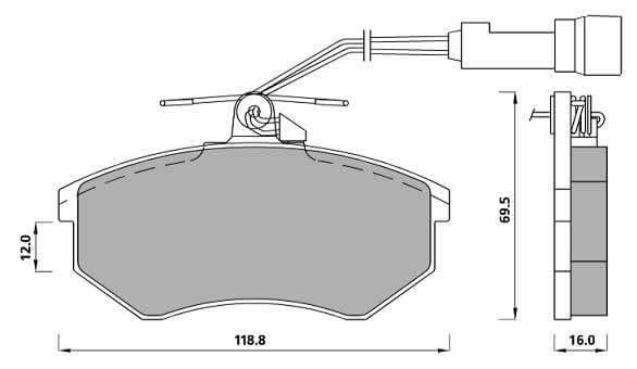 PREMIUM BRAKE PAD SET (4)