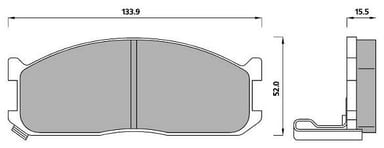 PREMIUM BRAKE PAD SET (4)