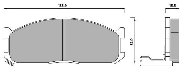 PREMIUM BRAKE PAD SET (4)