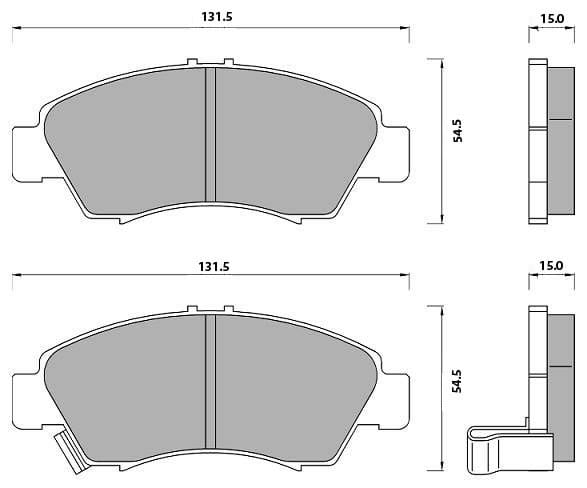 FERODO BRAKE PAD SET (4)