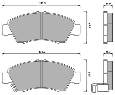 FERODO BRAKE PAD SET (4)