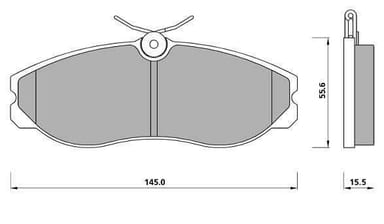 FERODO BRAKE PAD SET (4)