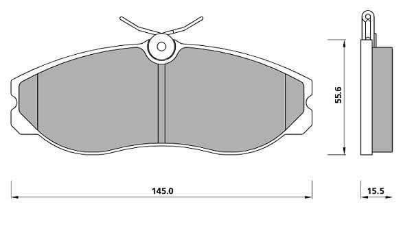 FERODO BRAKE PAD SET (4)