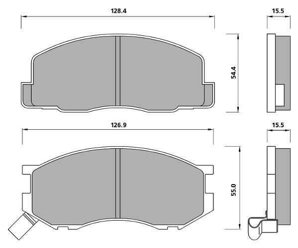 PREMIUM BRAKE PAD SET (4)