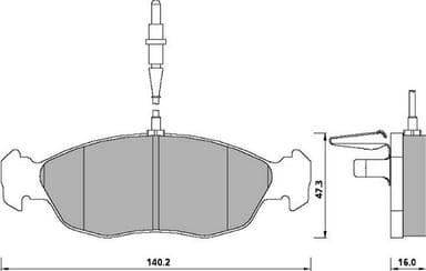 FERODO BRAKE PAD SET (4)