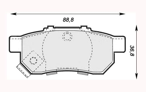 PREMIUM BRAKE PAD SET (4)