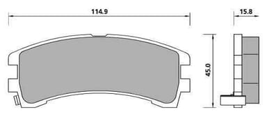 PREMIUM BRAKE PAD SET (4)