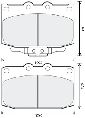 PREMIUM BRAKE PAD SET (4)